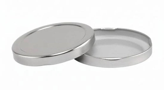 Silver Twist Closure, No Button 70TW, Tinplate w/Plastisol (Case 1050)